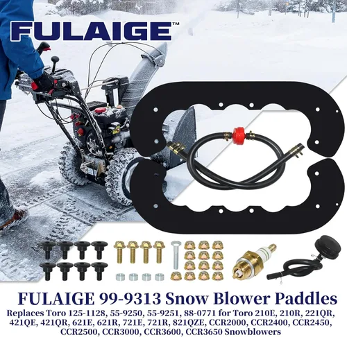 Vista 2 de 99-9313 Las paletas sopladoras de nieve reemplazan 88-0771, 125-1128, 55-9251 para Toro 210, 221, 421, 621, 721 Power Clear, CCR 2400, CCR 2450, CCR