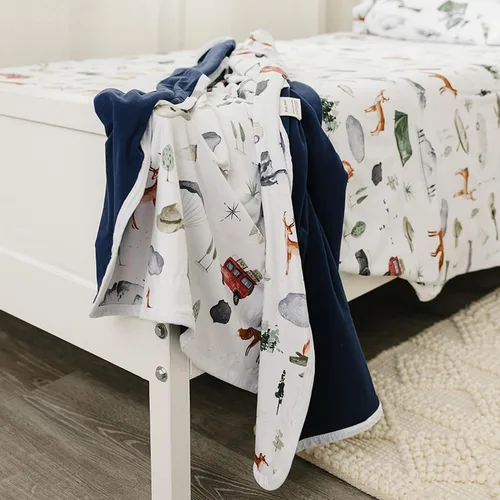 Vista 9 de Pobibaby Manta de bebé de alta calidad, colcha elástica suave para bebés, niños pequeños y niños (Explore)