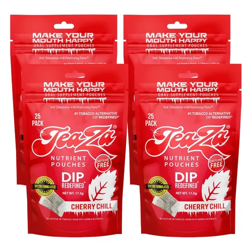 Vista 6 de Teaza Bangin' - Bolsas energéticas de hierbas alternativas al tabaco sin nicotina, bolsas de inmersión saludables para tabaco, sabor prémium a