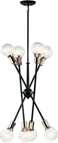 Vista 5 de Kichler Armstrong 26" 8 luces Candelabro Latón Natural