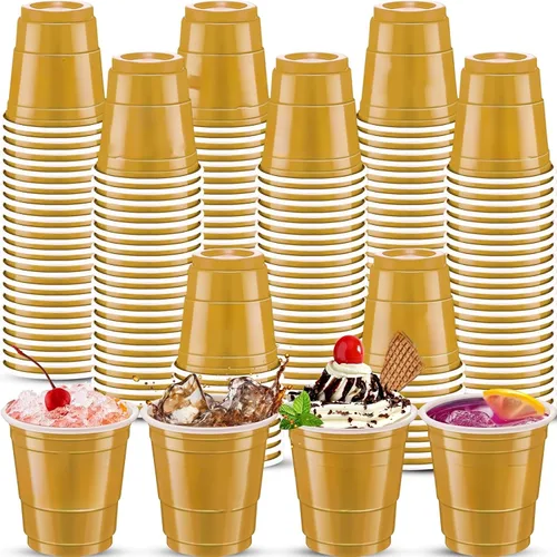 Vista 25 de 500 piezas vasos de chupito de 2 onzas de colores surtidos, vasos de chupito coloridos de plástico neón para beber, degustaciones servidas