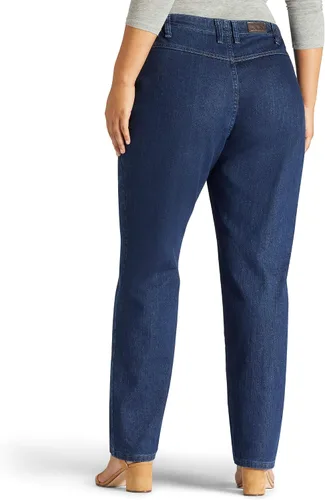 Vista 3 de Lee Jeans de pierna cónica para mujer, talla grande, ajuste relajado, elástico