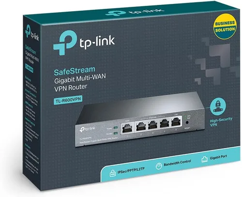 Vista 3 de Router de banda ancha para balance de carga TP-LINK, Azul