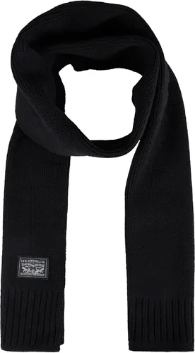 Vista 3 de Levi's Conjunto clásico de gorro y bufanda de punto cálido para hombre
