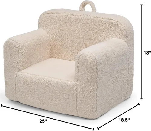 Vista 10 de Delta Children Cozee - Silla Sherpa, color crema