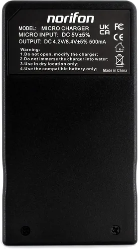 Vista 4 de Norifon EN-EL24 Cargador USB para cámara Nikon 1 J5 y más
