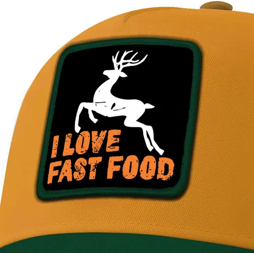 Vista 3 de Asvance Deer Hunting Embroidered Trucker Hat, Funny Adjustable Orange Camouflage Cap Unisex, Mesh Back Outdoor Gift