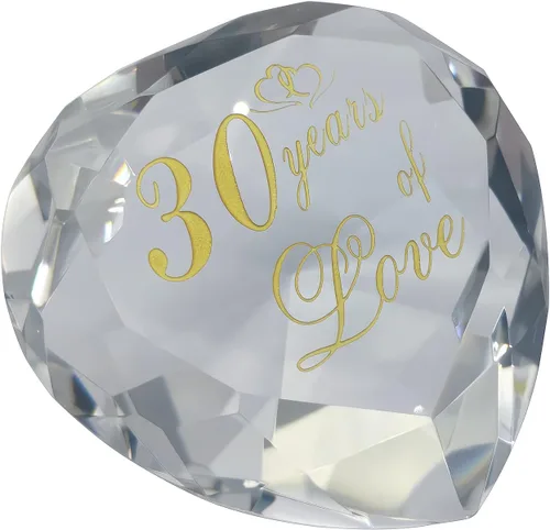 Vista 16 de Regalos de cristal de aniversario de 1 año para ella y él, primera boda para marido, esposa, novio o novia, regalo de aniversario de un año