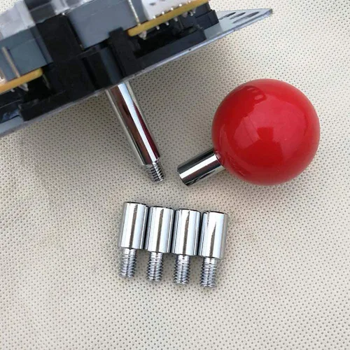 Vista 4 de MYMIQEY 4pcs Arcade Game Joystick Extender 15mm DIY Shaft Stick Extension Control Rod for Sanwa JoystickSeimitsu JoystickZippyy JoystickJamma