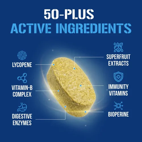 Vista 14 de EVL Advanced Daily Multivitamin - Multivitamínico diario avanzado para hombres con minerales esenciales, complejo de fitonutrientes y VitaMode