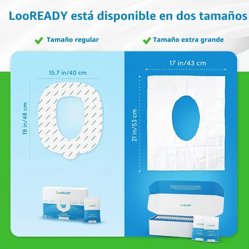 Vista 7 de Fundas desechables para asiento de inodoro, extragruesas y grandes (18 x 22 pulgadas), funda de asiento de inodoro envuelta individualmente
