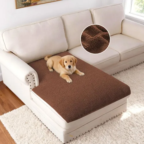 Vista 20 de H.VERSAILTEX Funda Antideslizante para Sofá de Mascotas Protector de Cama de Perro de Chenilla Funda de Sofá Gruesa y Suave Apta para Mascotas