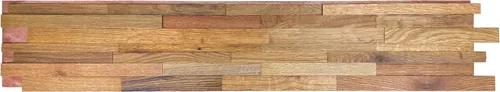 Vista 9 de Luxdecor Paneles de pared 3D, tablones de madera recuperada real, paquete Madera de roble 3D