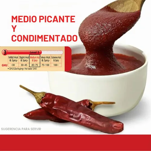 Vista 6 de CJ Haechandle Pasta de pimiento picante 17.64 oz de pasta de chile rojo picante coreano, 1.1 libras, Gochujang, 17.63 onzas