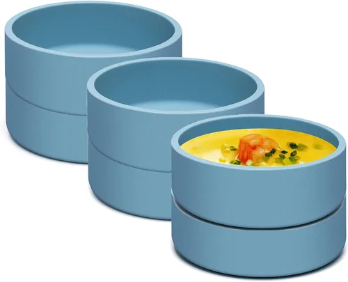 Vista 14 de Sartén para huevos con tapa, paquete de 3 moldes cuadrados de silicona para huevos, recipiente cuadrado antiadherente de 3 pulgadas para huevos