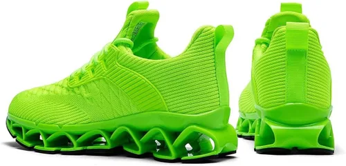 Vista 4 de Zapatos deportivos para hombre sin cordones para correr, caminar, tenis con cuchilla, informales, cómodos, antideslizantes, para el trabajo