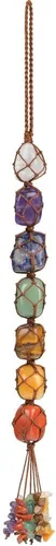 Vista 18 de Adornos colgantes de cristal hechos a mano para ventana de coche, 7 chakras, decoración del hogar, Feng Shui, ornamento de yoga y meditación