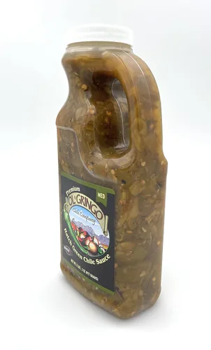 Vista 4 de Ol' Gringo Chile Company Premium Hatch Green Chile Sauce - Botella mediana de 35 onzas