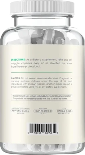 Vista 2 de Vitamina B3 Nicotinamida 500 mg – Forma de alta absorción de vitamina B3 Niacina sin enjuague para oír la piel, cerebro y apoyo energético
