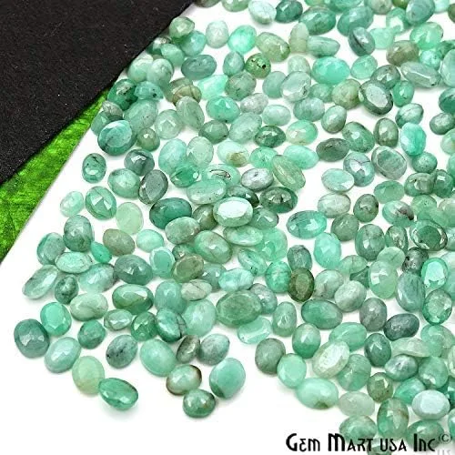 Vista 9 de Piedras sueltas esmeralda, piedras preciosas sueltas, piedras facetadas, piedras preciosas, piedras de ajuste de joyería, piedra natal, 0.236x0.354
