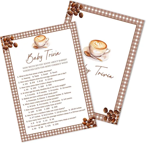 Vista 10 de Baby Feud - Juego de baby shower, estilo café, divertidas tarjetas de relleno para niños y niñas, decoración de mesa de fiesta de revelación