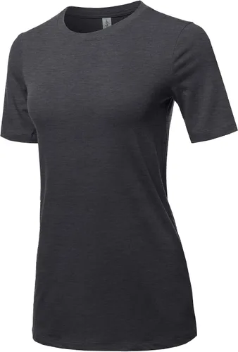 Vista 2 de Women's Basic Solid Premium Cotton Short Sleeve Crew Neck T Shirt Tee Tops