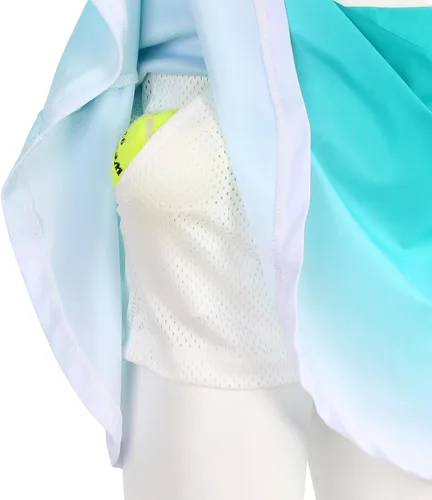 Vista 4 de JESKIDS - Faldas plisadas para niñas, faldas de tenis para golf, atletismo, baile, correr, escuela, deportes, faldas con pantalones cortos