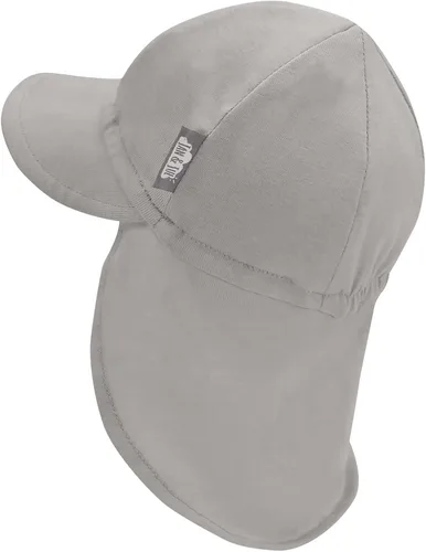 Vista 3 de JAN & JUL Gorro de bebé suave para el sol Sombrero de algodón con solapa para el cuello para pequeños