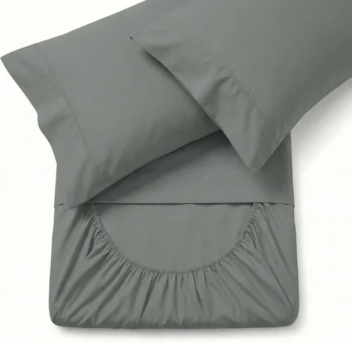 Vista 57 de Juego de sábanas Peru Pima de percal de 415 hilos, 100 % algodón Pima peruano