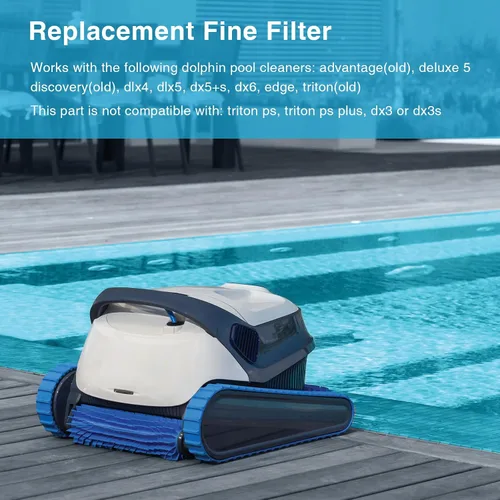 Vista 3 de 99954305-R1 Bolsa de filtro de 70 micrones de repuesto para Dolphin - Maytronic Dolphin Parts Deluxe 4, Deluxe 5, DX6 Bolsa de filtro para limpiador