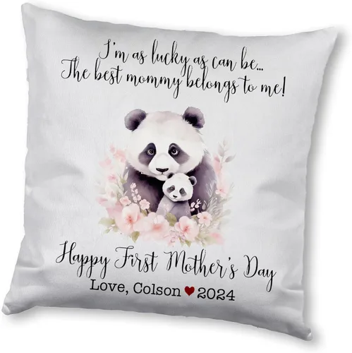 Vista 13 de Generic Panda, funda de almohada personalizada para el primer día de la madre, funda de almohada personalizada para el día de la madre, regalo