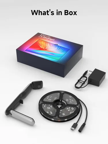 Vista 7 de KANTUTOE - Retroiluminación LED de TV con sincronización a la pantalla, luces LED de 20.34 pies para televisores y monitores de PC de 65 a 100