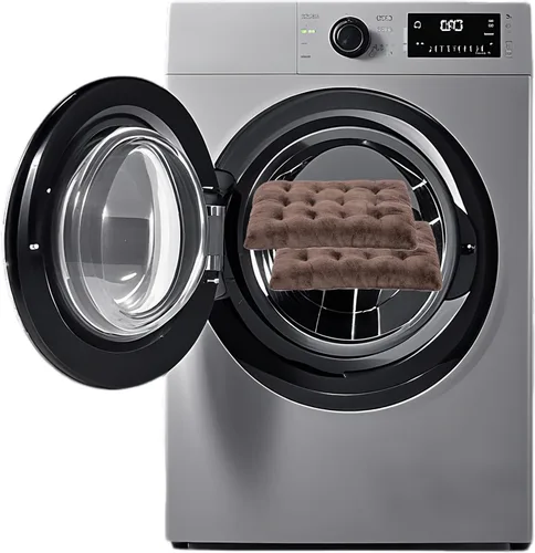 Vista 5 de POMIU Paquete de 2 camas lavables para perros, camas de felpa de lujo con antideslizante, lavable a máquina, tapete para dormir para perros grandes