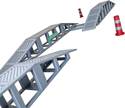 Vista 4 de Puente de modelo de obstáculo de desafío de suspensión de rueda con baches para camión de orugas RC escala 1/18 1/24