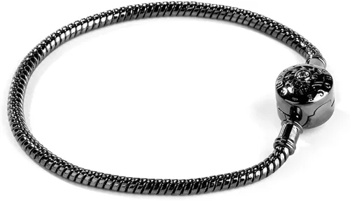 Vista 7 de GNOCE Pulsera de plata de ley bañada en oro rosa y oro rosa con cierre