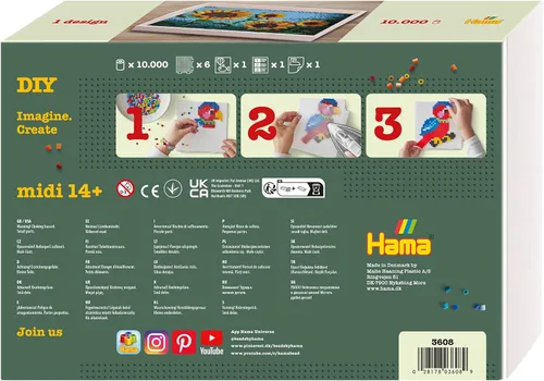 Vista 2 de Hama Art 3608 - Kit de cuentas de girasol