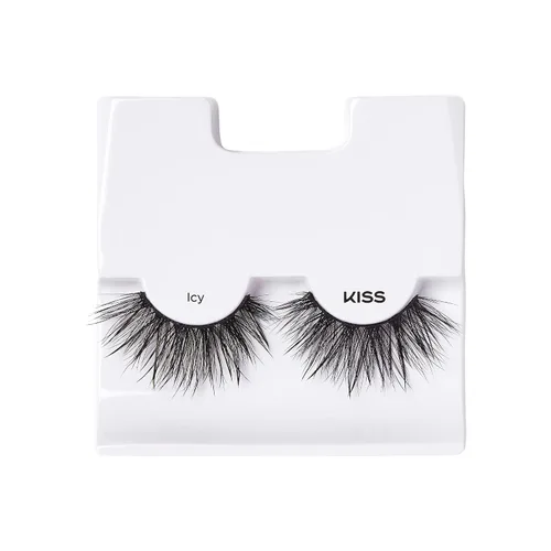 Vista 6 de KISS Pestañas postizas Lash Drip, Spiky X Boosted Volume, efecto hidratado de aspecto húmedo único, pestañas postizas reutilizables de varias (Icy)