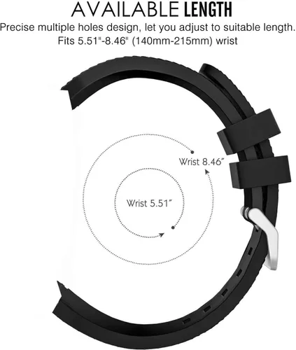 Vista 6 de Lamshaw Correa compatible con Amazfit T-Rex 2, correa de silicona de repuesto suave con hebilla de acero inoxidable compatible con Amazfit T-Rex 2 2