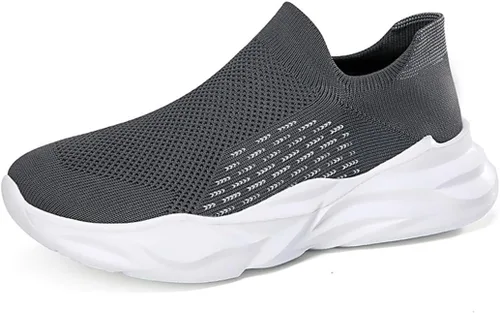 Vista 2 de EFSGD Zapatos para caminar para hombre, zapatos deportivos informales, ligeros, transpirables, para correr, gimnasio, tenis, tenis de moda, calzado