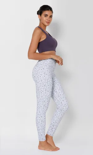 Vista 3 de ODODOS Leggings de yoga de cintura cruzada para mujer con bolsillo interior, 23"25"28" pantalones de yoga de entrenamiento con cruce fruncido