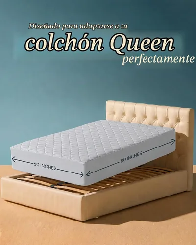 Vista 2 de Utopia Bedding - Cubrecolchón acolchado ajustado, protector y cubierta de colchón elástico con bolsillo profundo que se estira hasta 16 pulgadas
