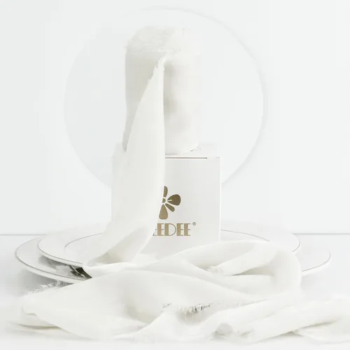 Vista 12 de MEEDEE Cinta de Terciopelo Beige de 3 Pulgadas Cintas con Flecos Beige Cintas de Terciopelo de Seda con Borde Crudo para Coronas, Ramo de Flores