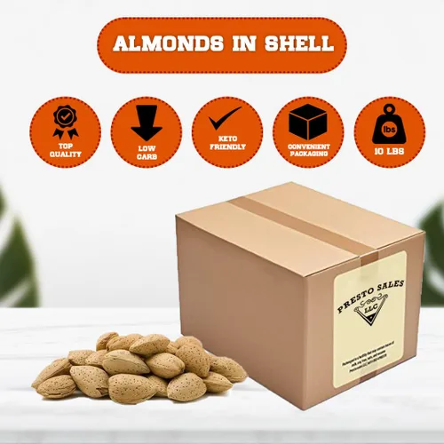 Vista 2 de Almendras, sabrosas y frescas, con cáscara cruda, perfectamente natural, calidad, aumenta tus niveles de energía, mantiene tu piel saludable y joven