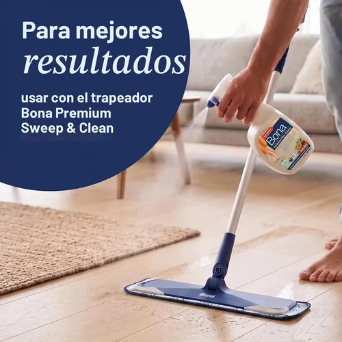 Vista 10 de Bona Spray Limpiador para Pisos de Madera Dura - 32 fl oz - Aroma a Madera de Cedro - Recargable - Solución de Limpieza Sin Residuos para Pisos