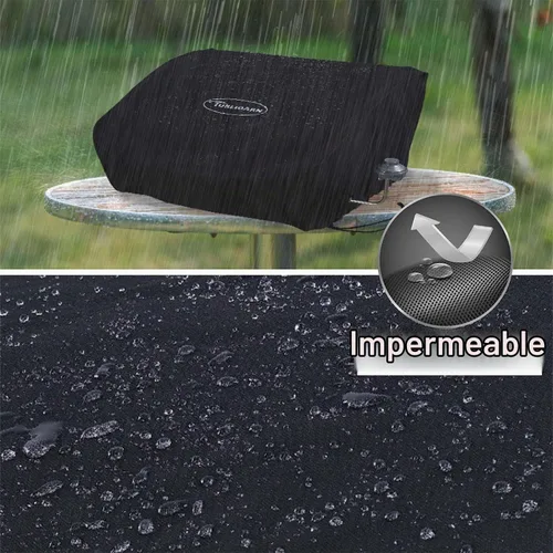 Vista 4 de Cubierta para parrilla Blackstone de 17 pulgadas de alta resistencia, tela Oxford 600D impermeable, cubierta protectora impermeable compatible