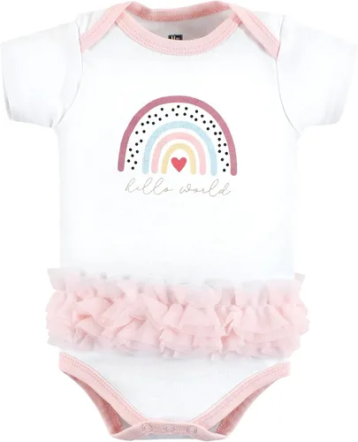 Vista 192 de Hudson Baby baby-girls Cotton Bodysuits 3-pack