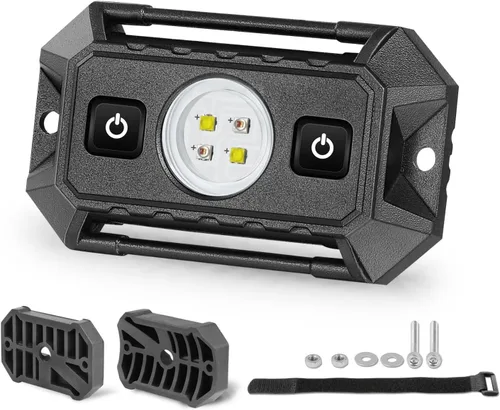 Vista 14 de Luz de cúpula UTV alimentada por baterías, montaje en barra enrollable, luz interior LED, luces de persecución, luces de mapa para UTV SXS Polaris