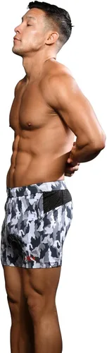Vista 3 de Andrew Christian Pantalones cortos de malla elásticos VPL para gimnasio