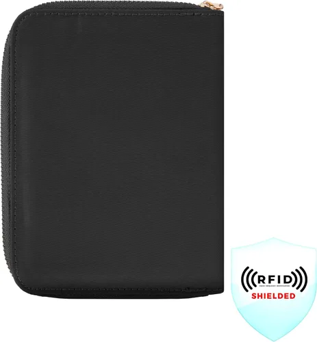 Vista 6 de Travelon Cartera con Cremallera para Pasaporte con Bloqueo RFID Cartera para Pasaporte, Negro
