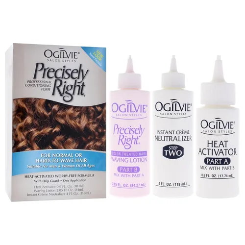 Vista 5 de Kit profesional de permanente acondicionadora Ogilvie Salon Styles Precisely Right - Ideal para cabello tratado con color, normal - 1 aplicación